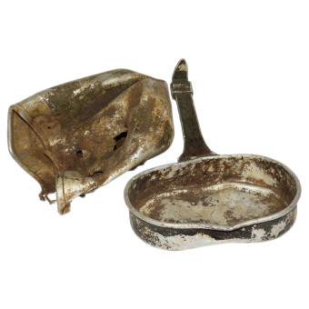 Heavily damaged M31 German Mess Kit. Espenlaub militaria