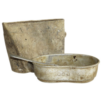 Котелок с мест боёв с инициалами бойца. Espenlaub militaria