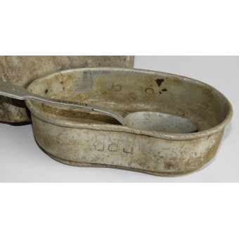 Котелок с мест боёв с инициалами бойца. Espenlaub militaria