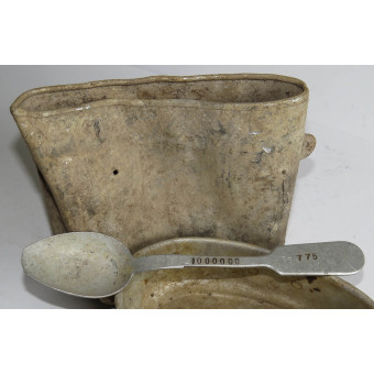 Котелок с мест боёв с инициалами бойца. Espenlaub militaria