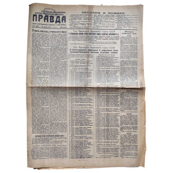 Central newspaper Pravda, January 20, 1940. Espenlaub militaria