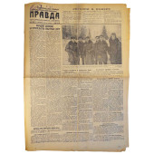 Central newspaper "Pravda" (The Truth) dated January 13, 1940