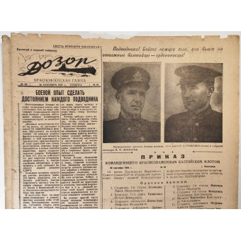 Journal naval Dozor du 26 septembre 1942. Espenlaub militaria