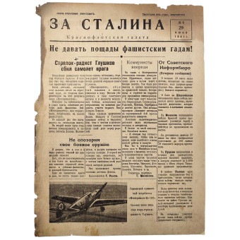 Newspaper 1941 For Stalin June 29. Espenlaub militaria
