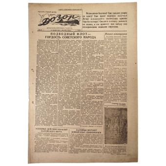 Newspaper Dozor about the attack on Tirpitz dated July 12, 1942. Espenlaub militaria