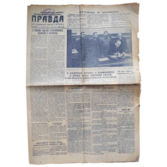 Journal Pravda du 3 décembre 1939. Espenlaub militaria