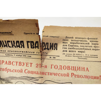 Newspaper Stalins Guard dated November 7, 1942. Espenlaub militaria
