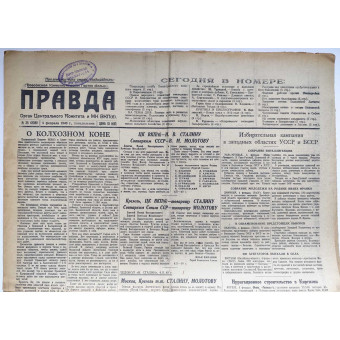 Journal soviétique Pravda du 5 février 1940. Espenlaub militaria