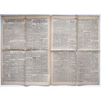 The main newspaper of the Communist Party Pravda, June 17, 1940. Espenlaub militaria