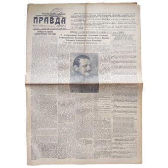 The main newspaper of the CPSU (b) Pravda, April 1, 1940. Espenlaub militaria