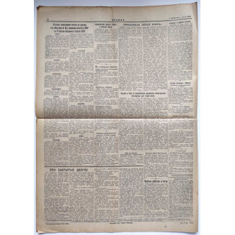 The main newspaper of the CPSU (b) Pravda, April 1, 1940. Espenlaub militaria