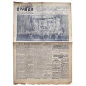 The main newspaper of the USSR "Pravda", January 22, 1940