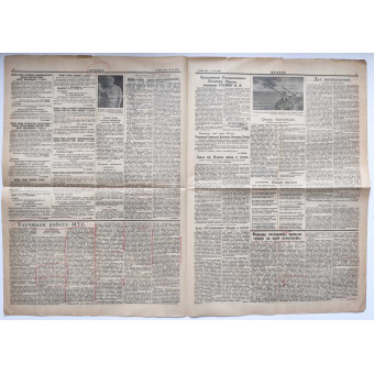 The main Soviet newspaper Pravda, June 15, 1944. Espenlaub militaria