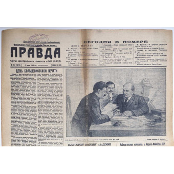The main Soviet newspaper Pravda, May 5, 1940. Espenlaub militaria