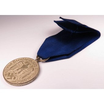 4 years service medal with ribbon. Espenlaub militaria