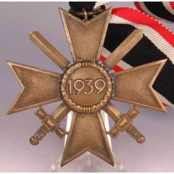 Rare fabricant Croix du Mérite de la Guerre 108 Wallpach. Espenlaub militaria