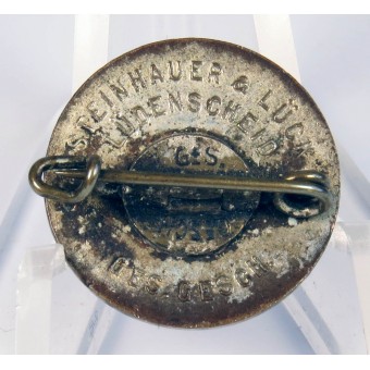 Harvinainen pieni 18mm NSDAP-merkki S&L. Espenlaub militaria