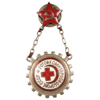 Badge Klaar voor de medische verdediging van de Sovjet-Unie, 1934. Espenlaub militaria