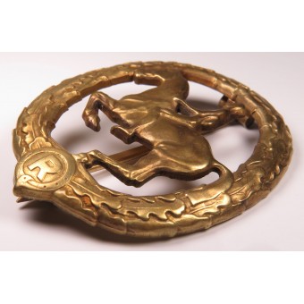 Horseman’s Badge in Gold, Lauer. Espenlaub militaria