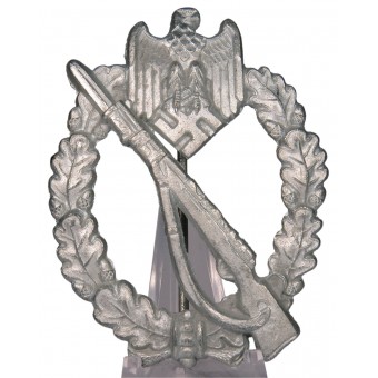 Insignia de asalto de infantería en plata, Assmann 4. Espenlaub militaria