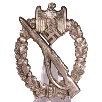 Infantry Assault Badge in Silver, Ferdinand Wiedmann Frankfurt Main. Espenlaub militaria