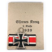Croce di Ferro di 2a Classe con borsa di carta