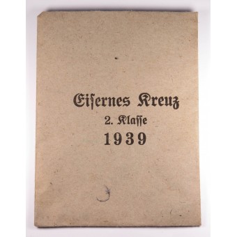 IJzeren Kruis 2e Klasse met papieren zak. Espenlaub militaria