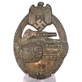 Insigne d'assaut de char en bronze, EWE inconnu