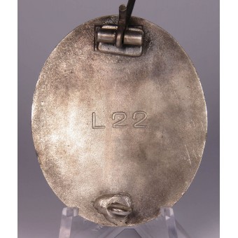 Distintivo di ferita in argento, L22 Glaser and Son. Espenlaub militaria