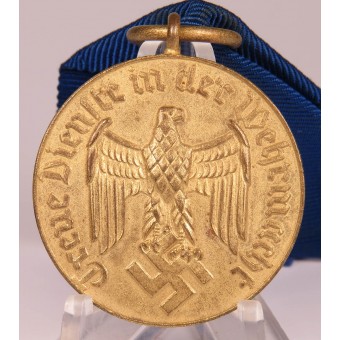 Медаль за 12 лет выслуги в вермахте на ленте. Espenlaub militaria