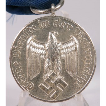 Medalj för 4 års tjänstgöring med band. Espenlaub militaria