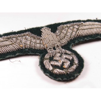 Officers Breast Eagle with the traces of usage on uniform. Espenlaub militaria