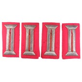 Set of 4 sleeve tabs for Officers Waffenrock for Tank or Antitank troops