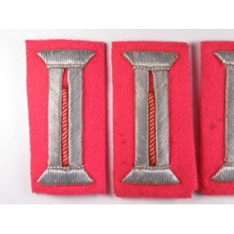 Set of 4 sleeve tabs for Officers Waffenrock for Tank or Antitank troops. Espenlaub militaria