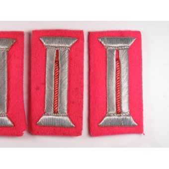 Set of 4 sleeve tabs for Officers Waffenrock for Tank or Antitank troops. Espenlaub militaria