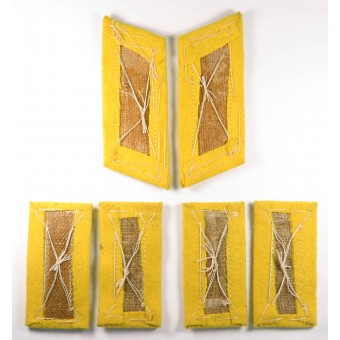 Лимонно-желтый комплект знаков для парадного кителя связиста вермахта. Espenlaub militaria