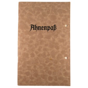 1939 Ahnenpass Förfädernas bok om den ariska ätten. Espenlaub militaria