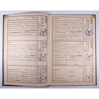 1939 Ahnenpass Livre des ancêtres de la lignée aryenne. Espenlaub militaria