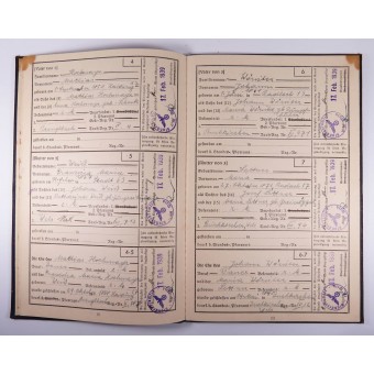 1939 Ahnenpass Ancestors Book of the Aryan lineage. Espenlaub militaria