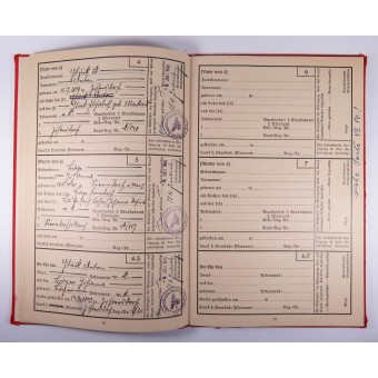 1940-1941 Ahnenpass Libro de los antepasados del linaje ario. Espenlaub militaria