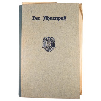 1940 Ahnenpass Ancestors Book of the Aryan lineage. Espenlaub militaria