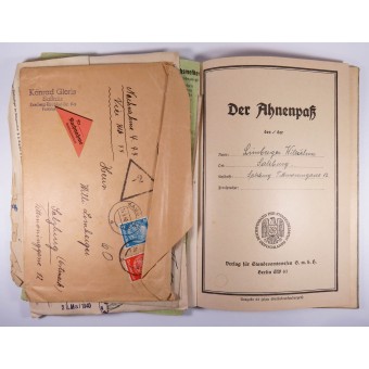 1940 Ahnenpass Книга предков арийской линии. Espenlaub militaria