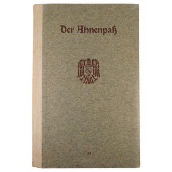 1940 Ahnenpass Libro de antepasados del linaje ario. Espenlaub militaria