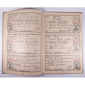 1940 Ahnenpass Libro degli antenati della stirpe ariana. Espenlaub militaria