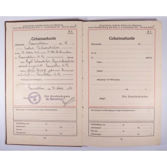 1940 Familienstammbuch Family Register. Espenlaub militaria