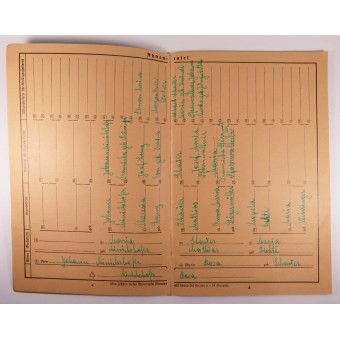 1942 Ahnenpass Arjalaisen sukulinjan esi-isien kirja (Ahnenpass Ancestors Book of the Aryan lineage). Espenlaub militaria