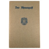 1942 Ahnenpass Arjalaisen sukulinjan esi-isien kirja (Ahnenpass Ancestors Book of the Aryan lineage)