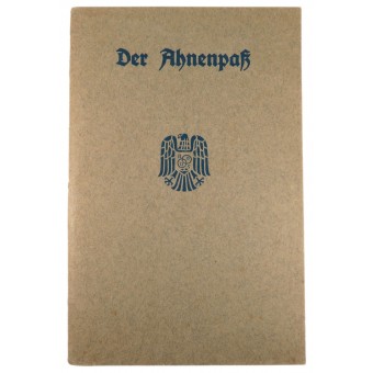 1942 Ahnenpass Livre des ancêtres de la lignée aryenne. Espenlaub militaria