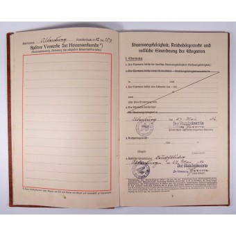 1942 Familienstammbuch Familienregister für Wehrmachtsunteroffizier. Espenlaub militaria