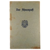 1943 Ahnenpass Livre des ancêtres de la lignée aryenne